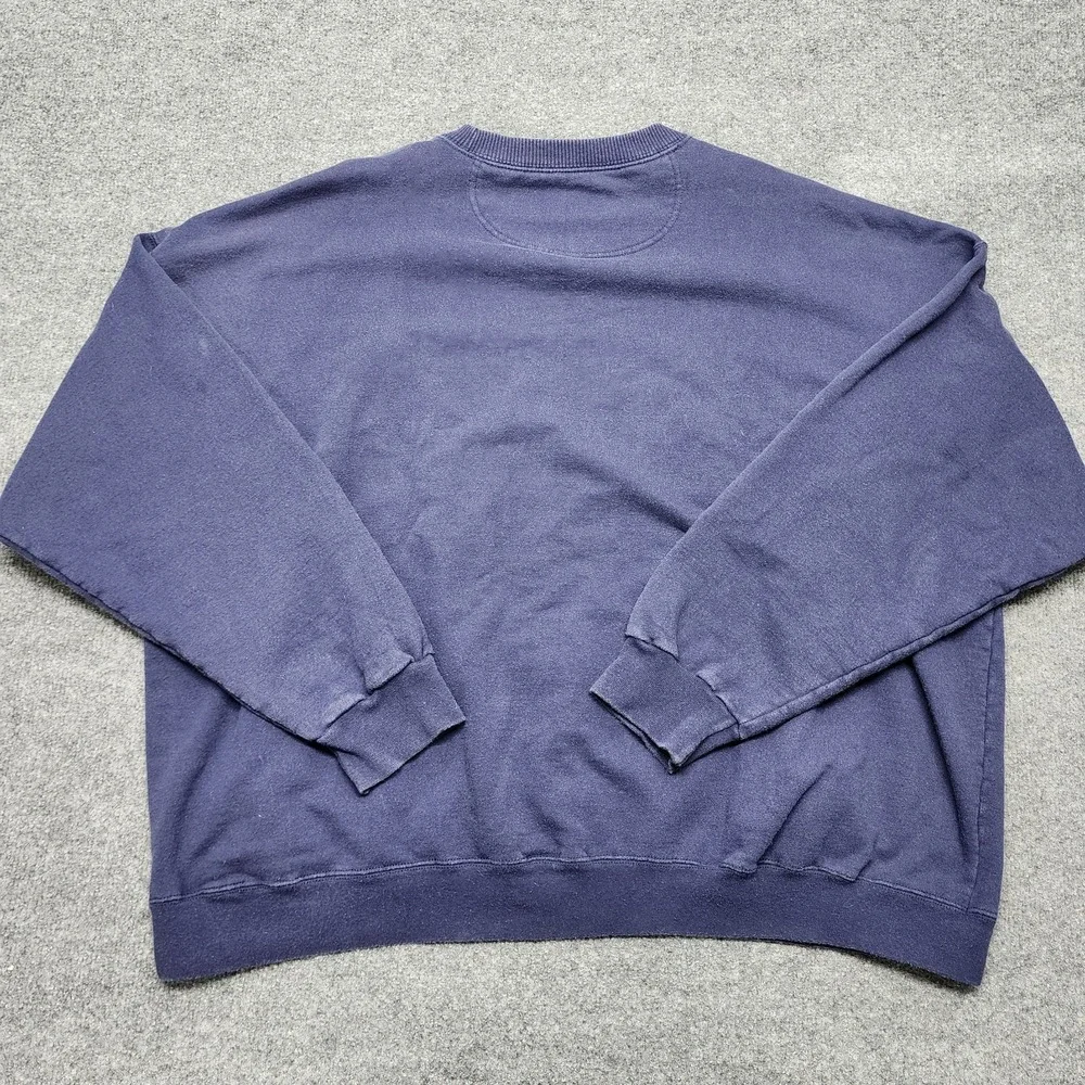 Starter Pro 80 Sweater Mens 2XL Heavyweight Crewneck Sweatshirt Blue Vintage